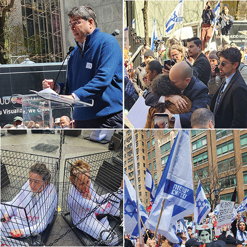 Thousands Call for Release of Hamas Held Hostages