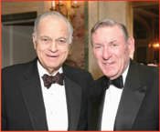 Past Pressident Conference of Major American Jewish Organizations, Harold Tanner, with AIFL Honoree, Lester Crown. Photos: Courtesy AIFL