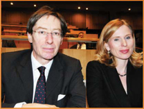 German UN Ambassador, Peter Wittig, and his wife. General Assembly Hall, under the direction of Maestro Isaak Tavior. General Assembly Hall Concert Photo: Courtesy of the UN People's photos: Gloria Starr Kins