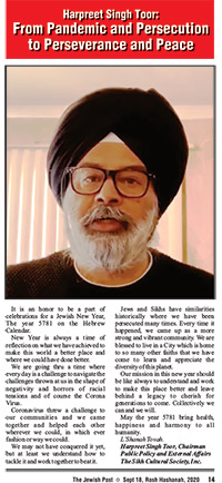Harpreet Singh Toor: From Pandemic and Persecution to Perseverance and Peace Harpreet Singh Toor: From Pandemic and Persecution to Perseverance and Peace