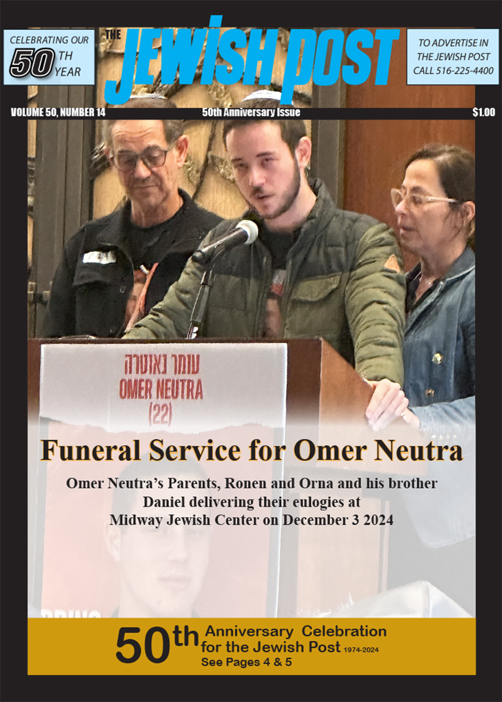 Omer Neutra’s funeral service viewed around the world