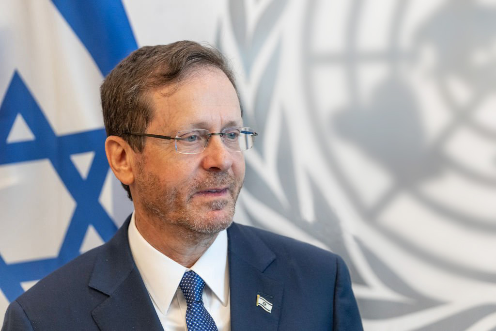 Israel’s President Isaac Herzog addresses the UN General Assembly on International Holocaust Memorial Day